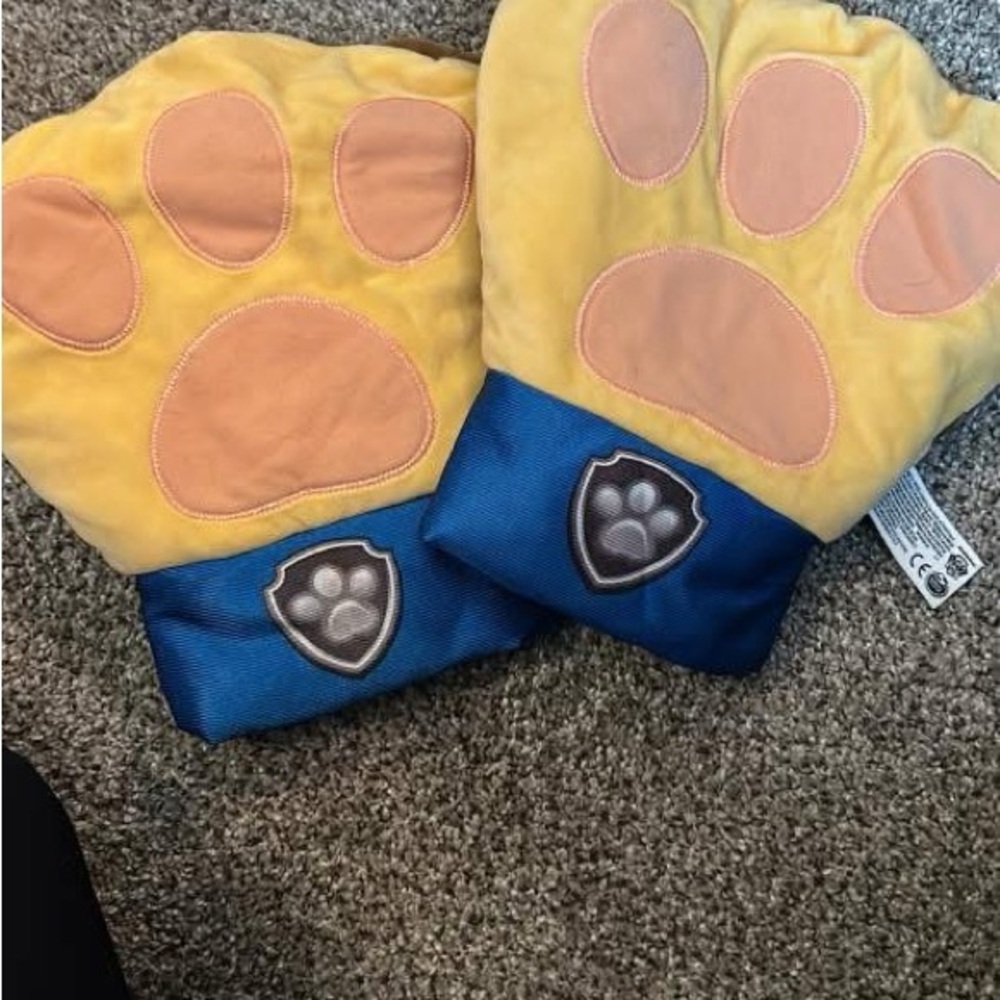Paw Patrol Mittens - Yellow and Blue Paws